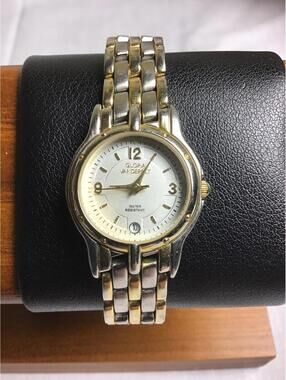 Gloria Vanderbilt Two-Tone Water Resistant Wrist Watch